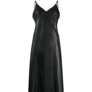 ISO Nanushka Anira Vegan Slip dress Large Black